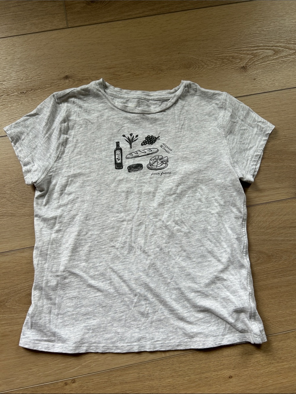 Gray Graphic Short Sleeve Tee Aerie Small